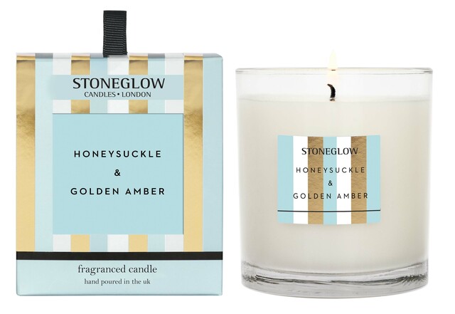 Tumbler Honeysuckle and Golden Amber Candle