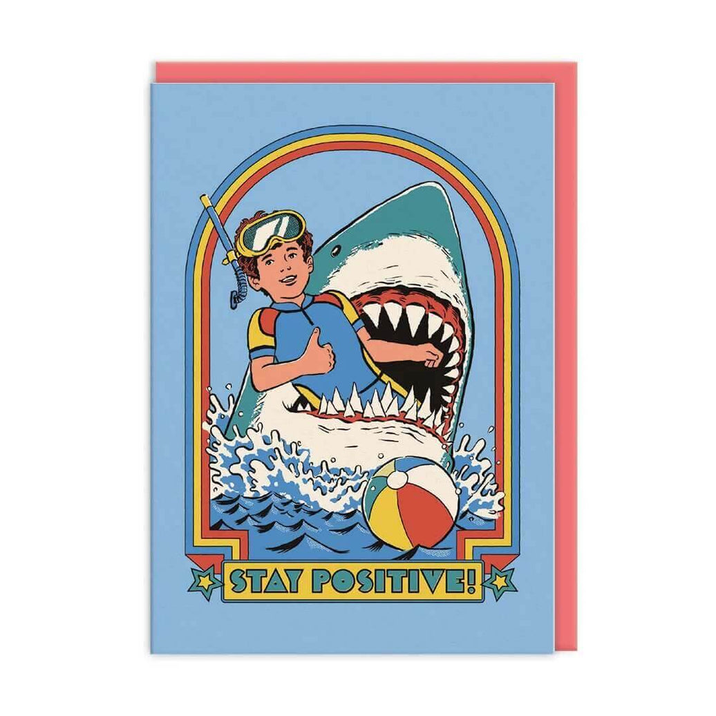 Stay Positive Greeting Card - House of Cards