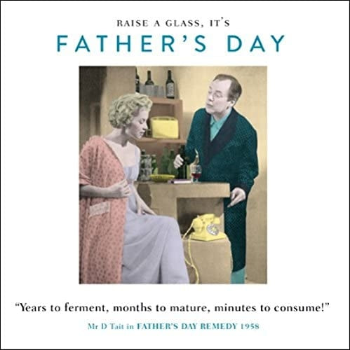 Drama Queen Raise A Glass Fathers Day Card