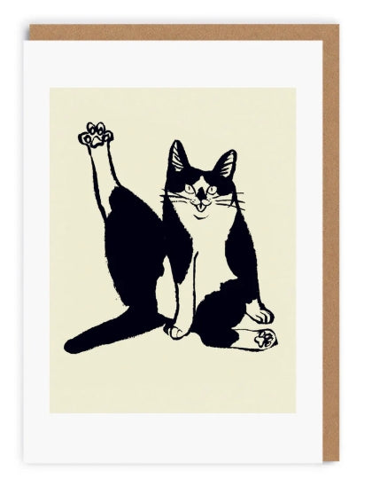 Cat Leg Birthday Card
