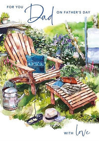 Garden Lounge Chair For Dad Fathers Day Card