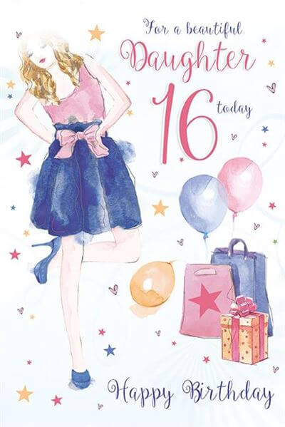 Daughter 16th Birthday Card