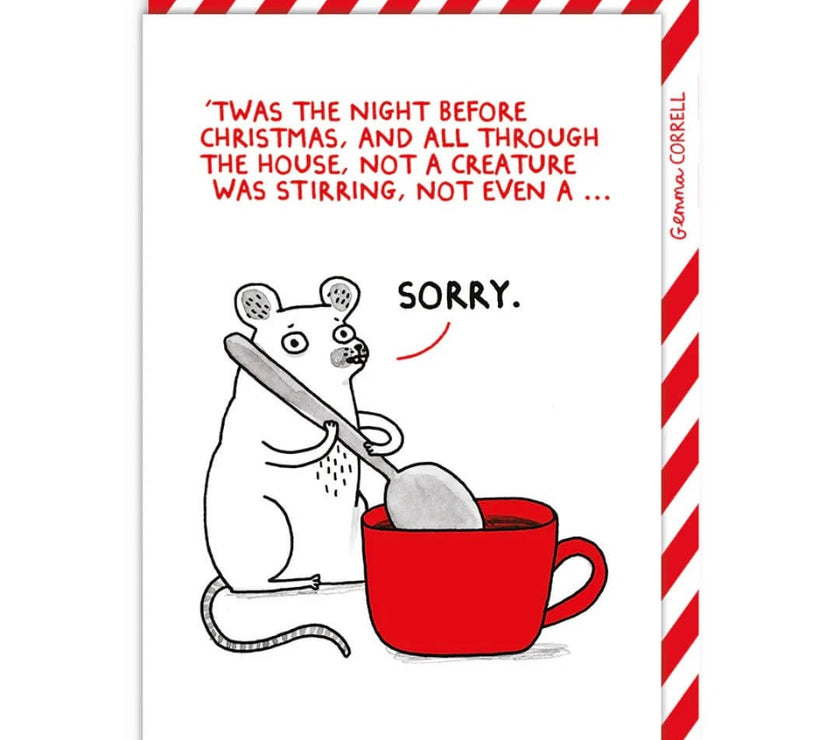 Not Stirring Christmas Card