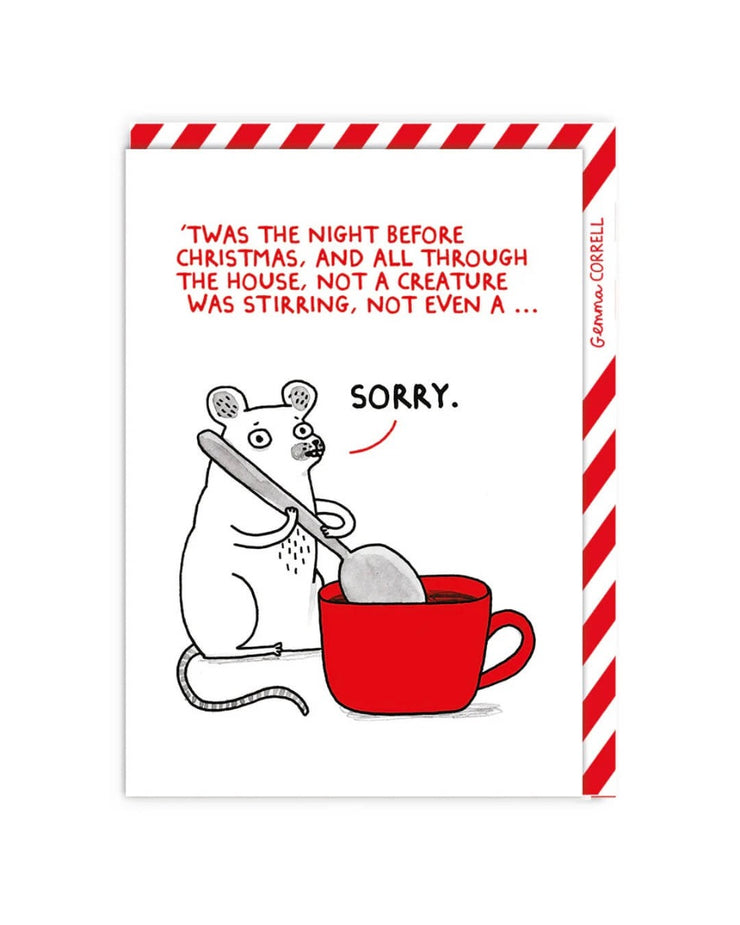 Not Stirring Christmas Card