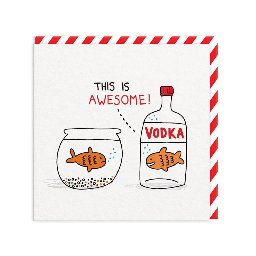 Vodka Fish Greeting Card - House of Cards