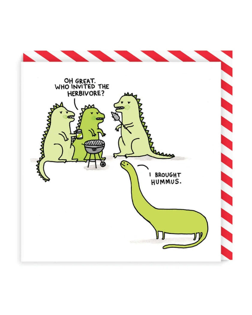 Dinosaur Herbivore Greeting Card