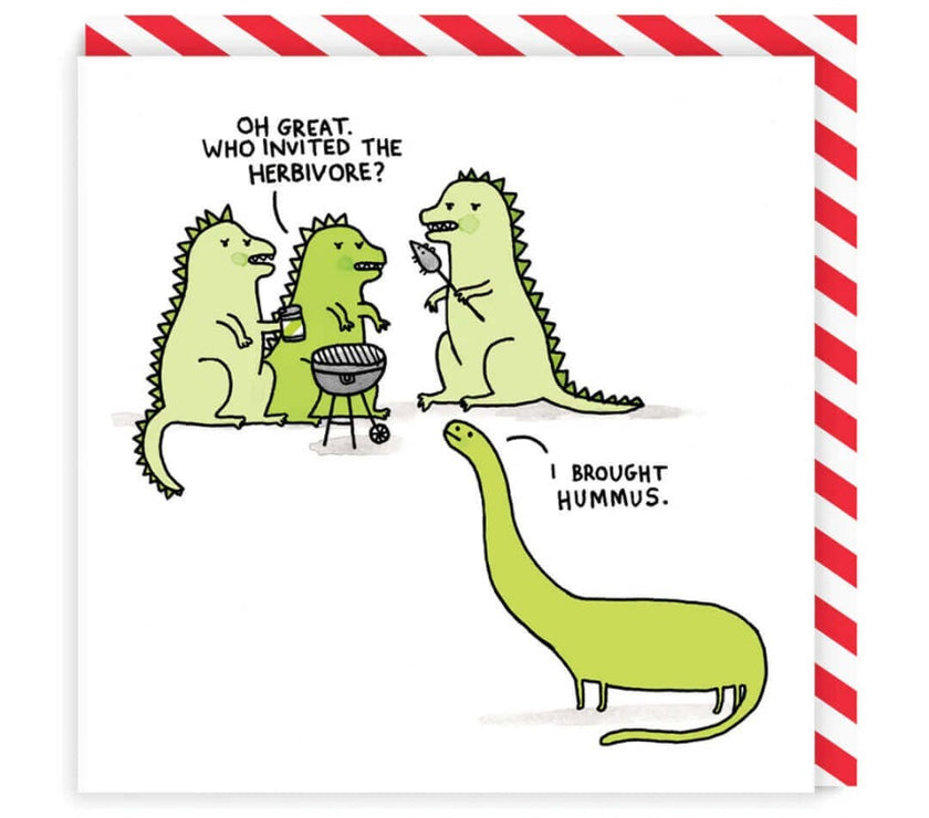 Dinosaur Herbivore Greeting Card