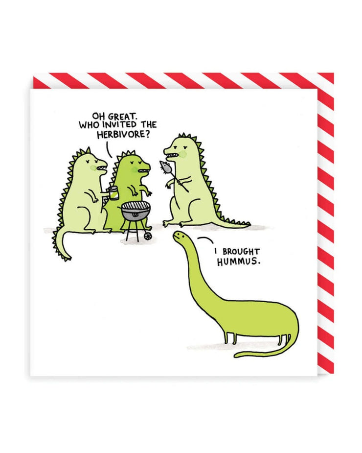 Dinosaur Herbivore Greeting Card
