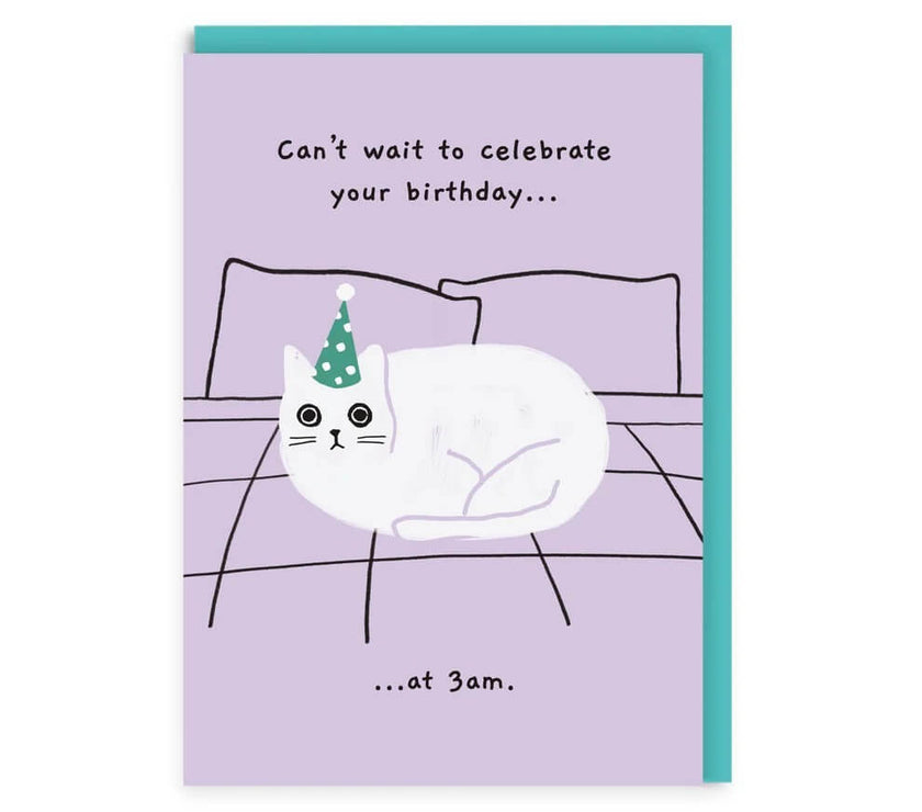 Ken Cat 3am Birthday Card