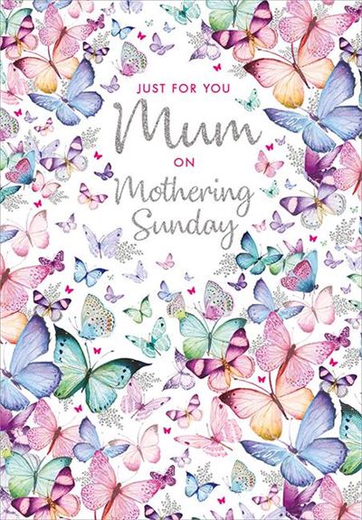 Butterflies Mothering Sunday Card