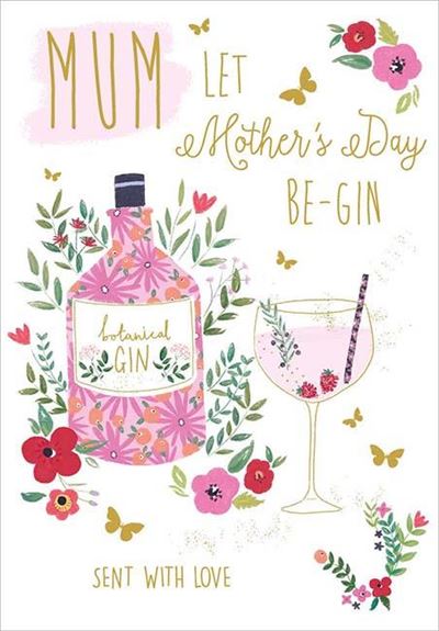 Be-Gin Mothers Day Card