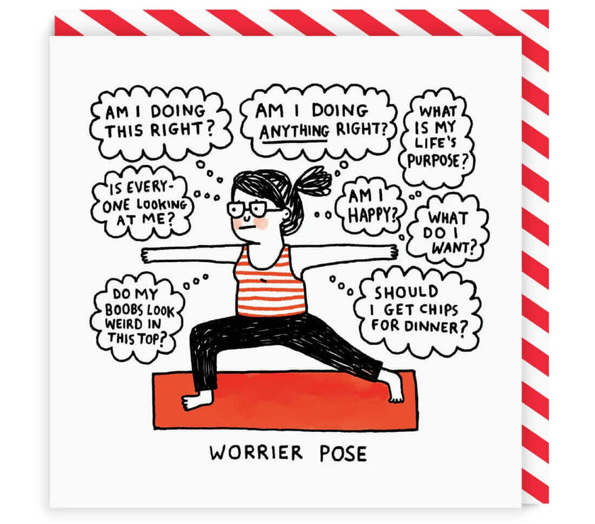Worrier Pose Greeting Card