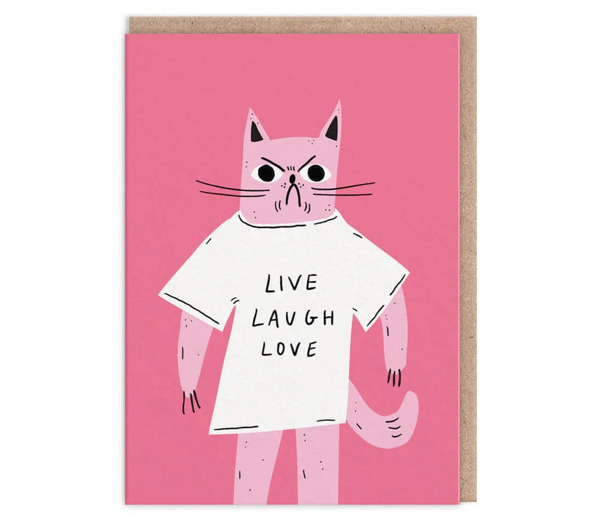 Live Laugh Love Birthday Card