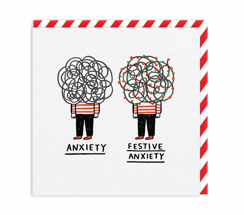 Festive Anxiety Christmas Card