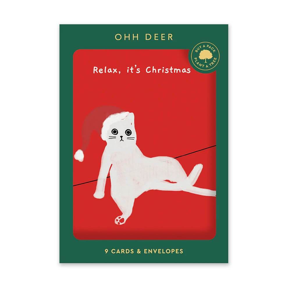 Ken the Cat Christmas Boxed Cards - House of Cards