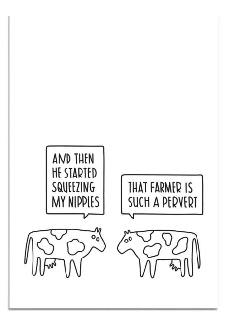 Cows Greeting Card