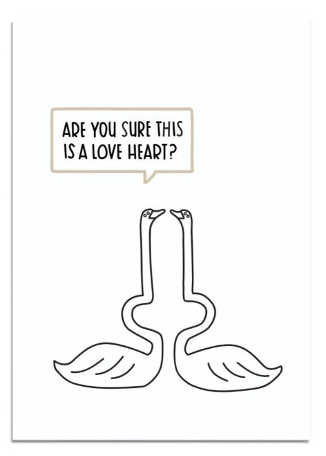 Swans Greeting Card