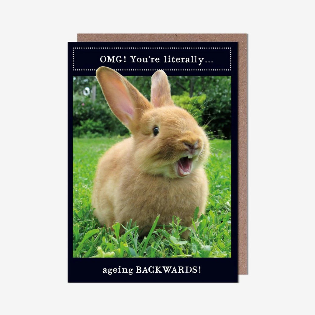Ageing Backwards Greeting Card
