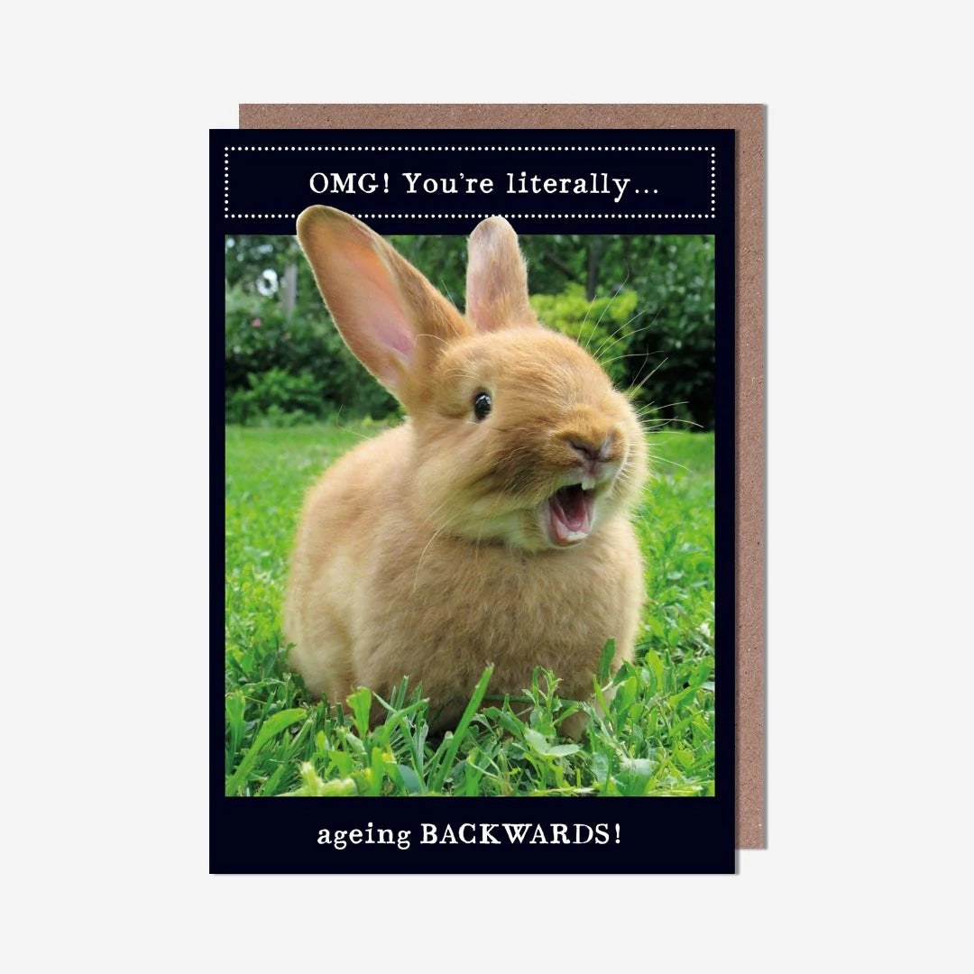 Ageing Backwards Greeting Card