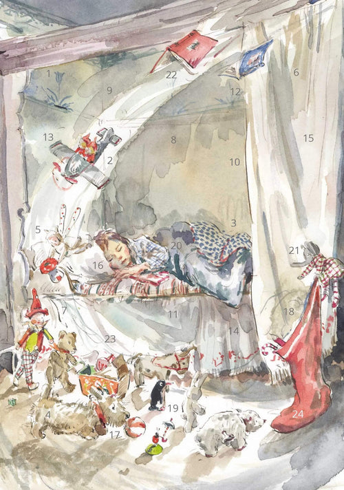 Christmas Stocking A5 Advent Card