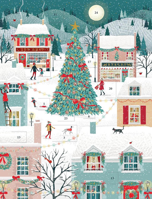 Snowy Village Advent Calendar