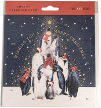 Penguins Advent Calendar Card