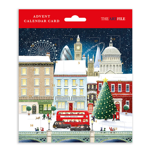 London Landmarks Advent Calendar Card