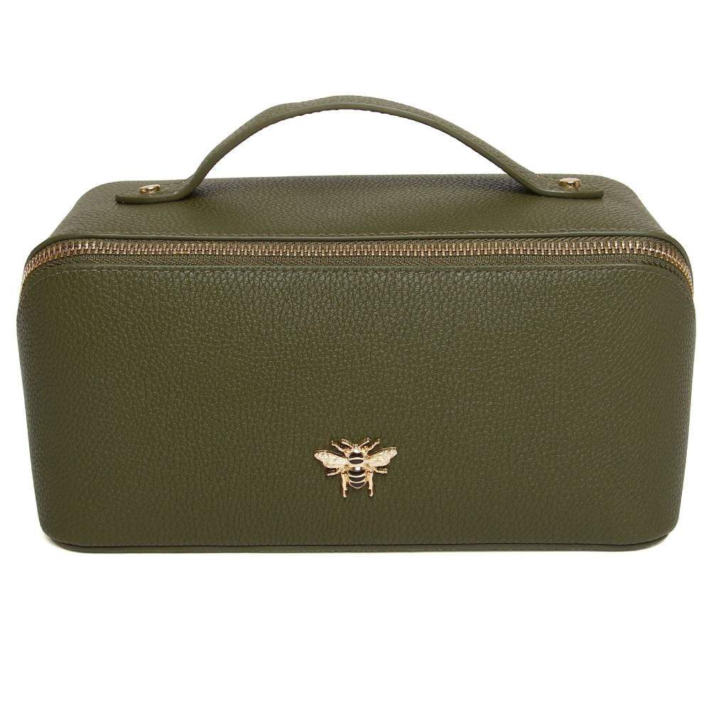 Olive Train Case - Luxury Travel Bag