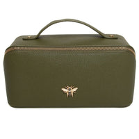 Olive Train Case - Luxury Travel Bag