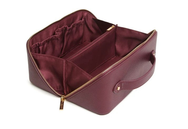 Alice Wheeler Luxury Train Case - Berry