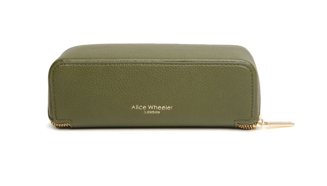 Mini Makeup Train Case Olive