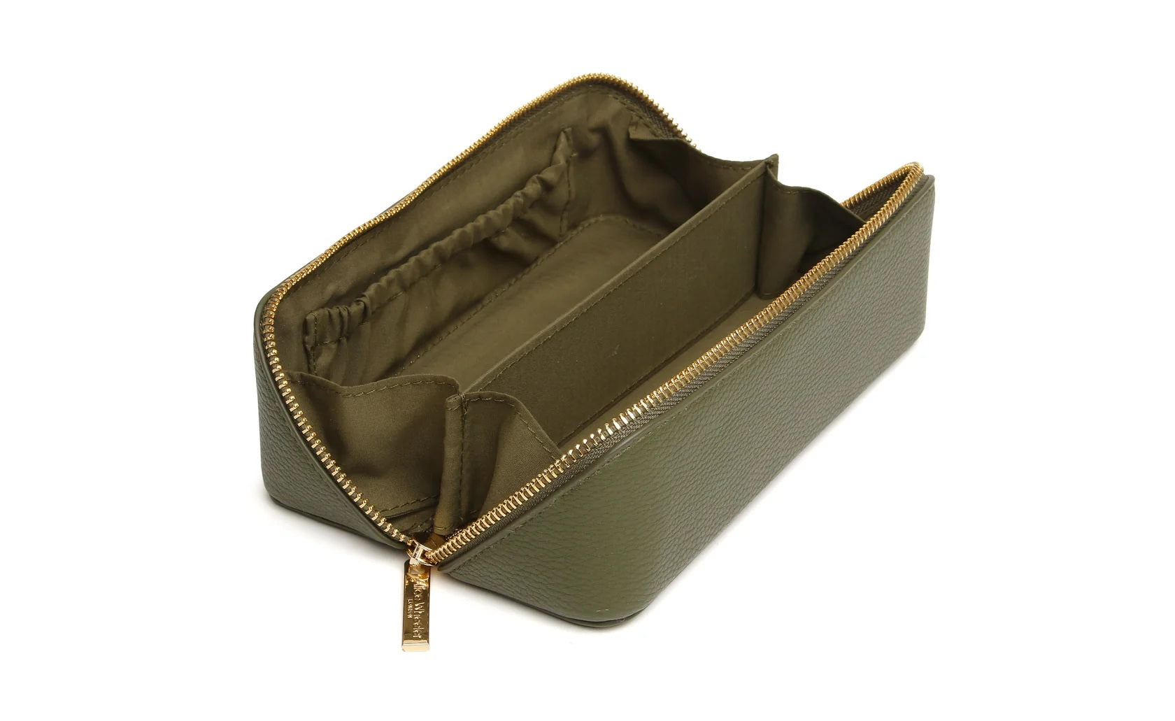 Mini Makeup Train Case Olive