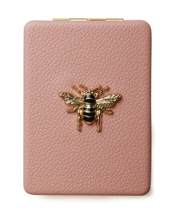 Round Pink Compact Mirror
