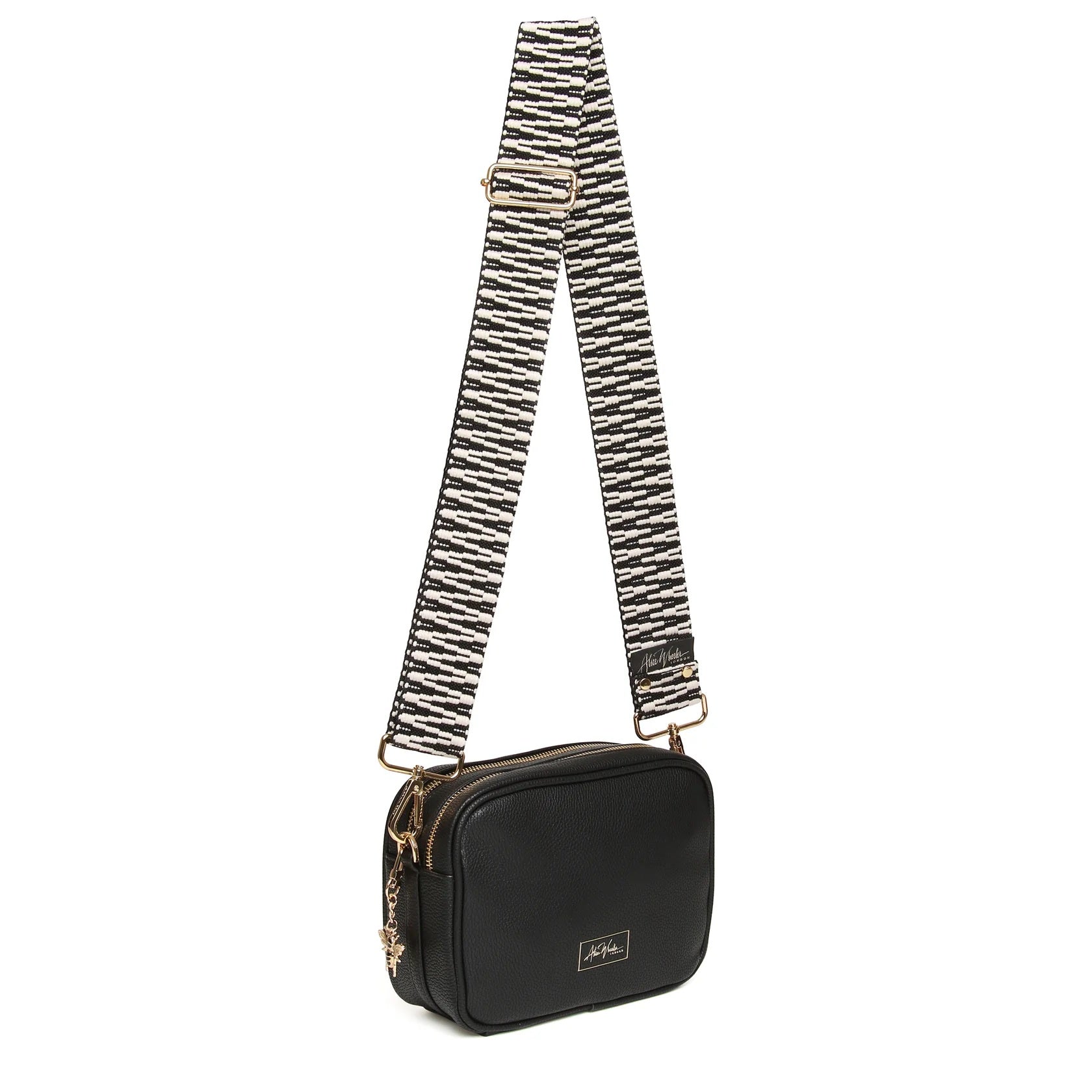 Soho Crossbody Bag - Black Faux Leather