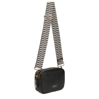 Soho Crossbody Bag - Black Faux Leather