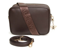 Chocolate Brown Camera Crossbody Bag