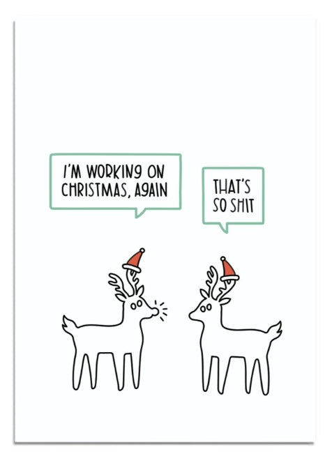 Reindeer Christmas Card