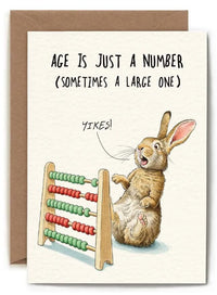 Age Just a Number Greeting Card