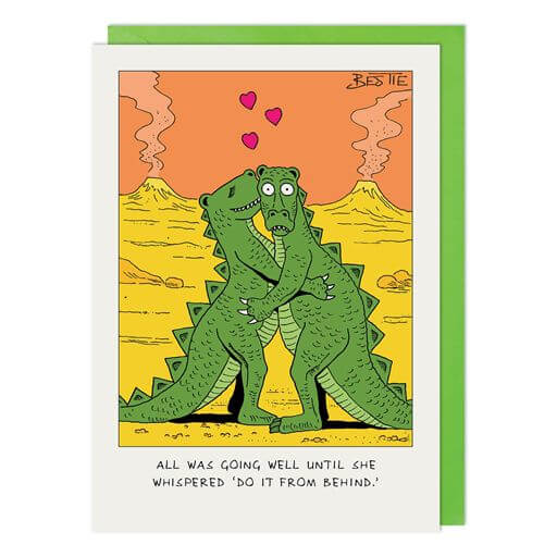 Dinosaur Going Well Birthday Card