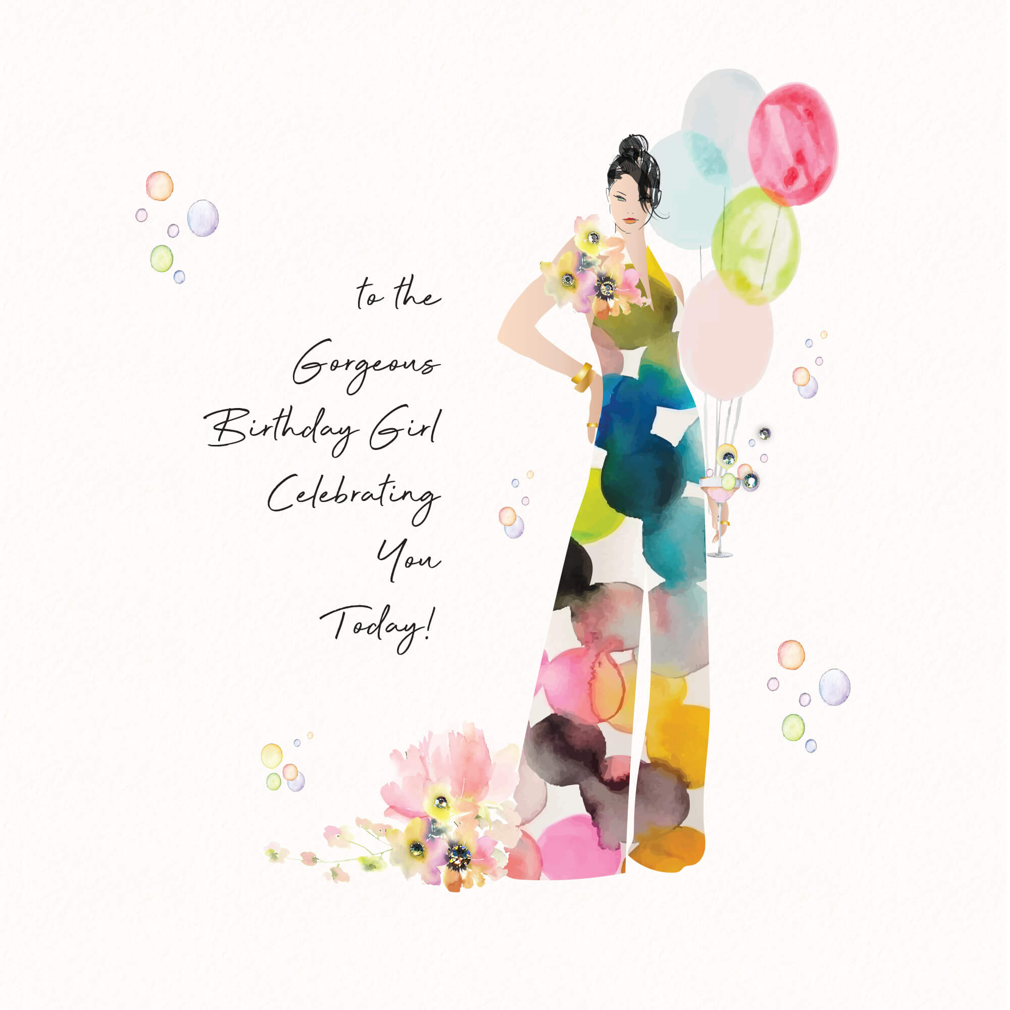 Gorgeous Girl Birthday Card
