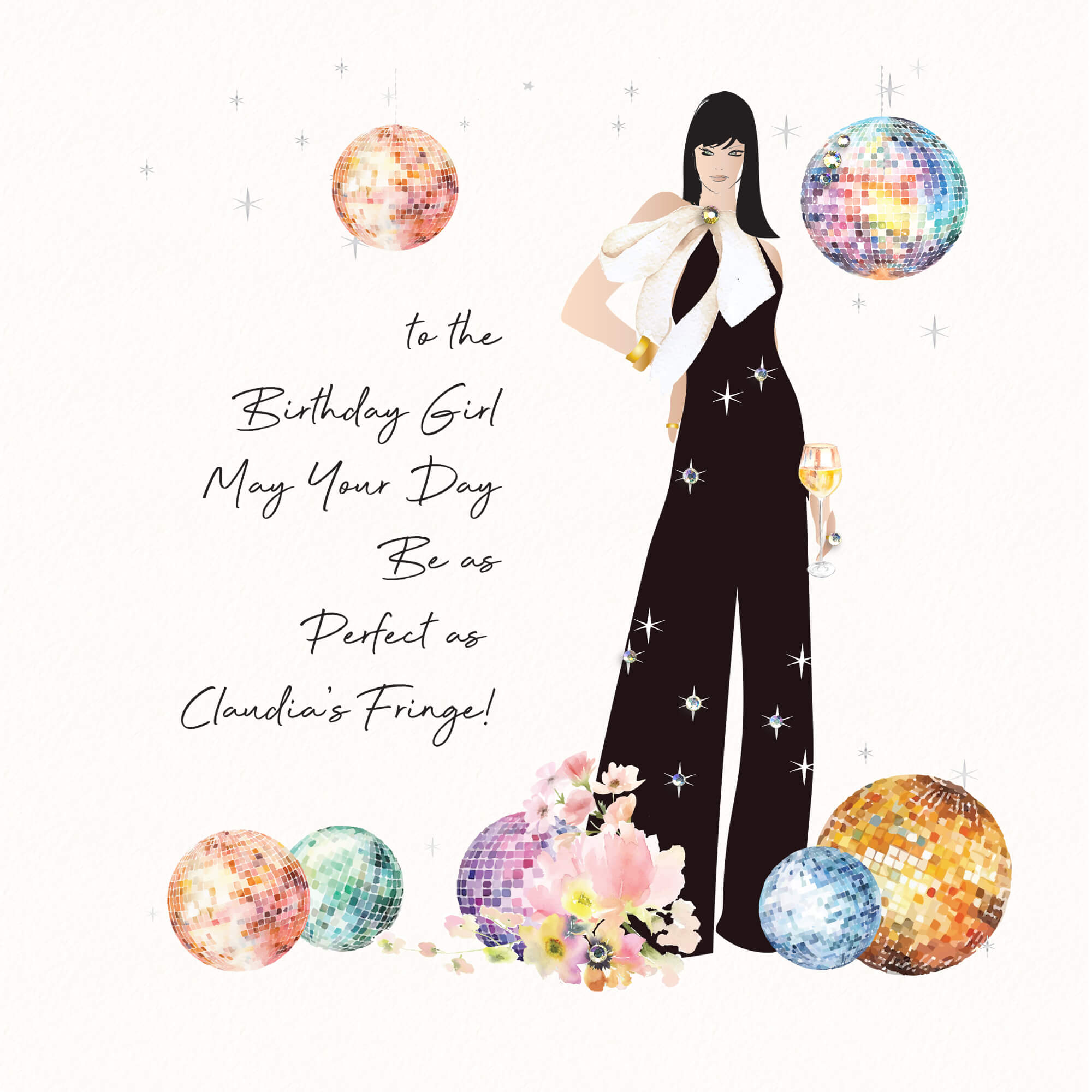 Claudia's Fringe Birthday Card