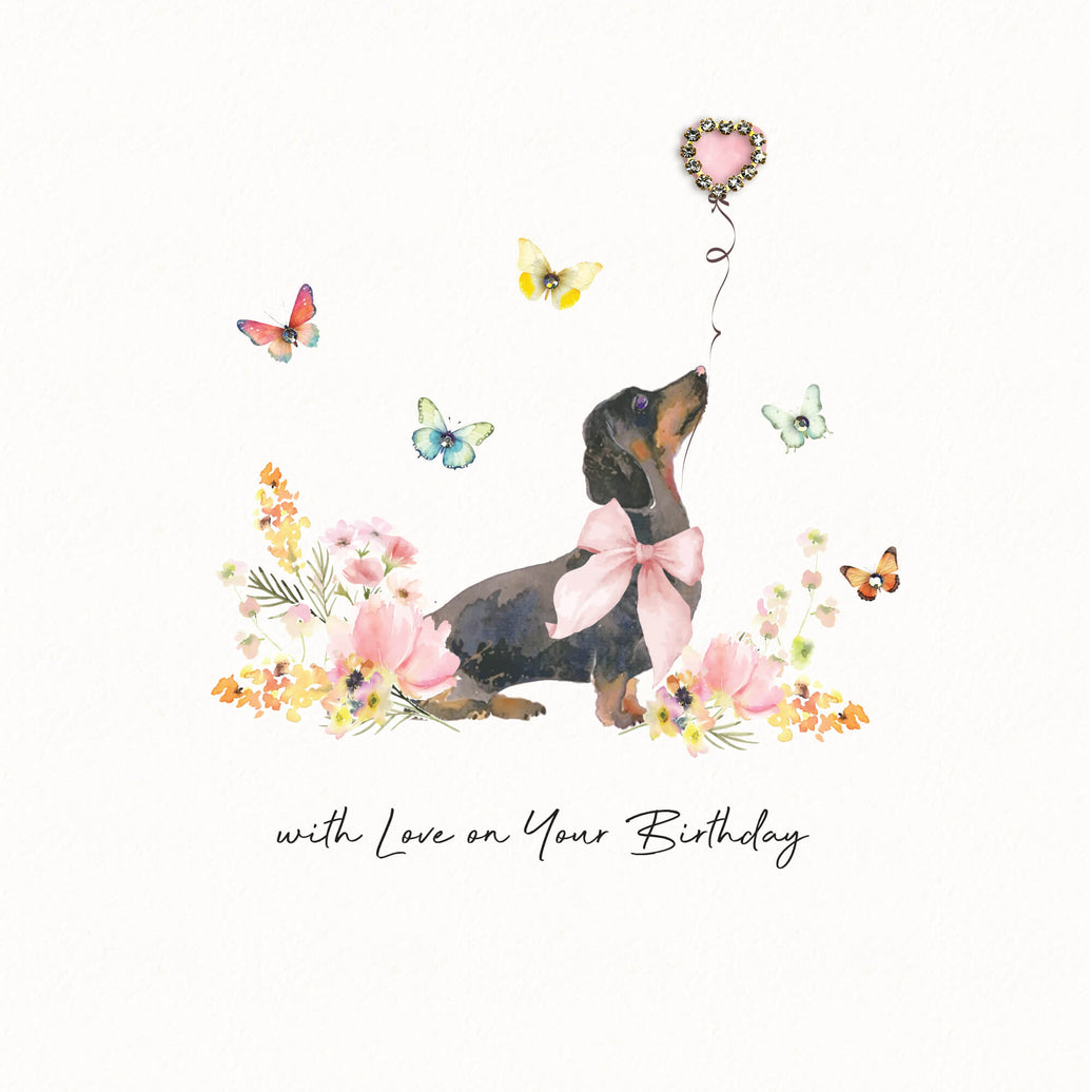 Dachshund Love Birthday Card