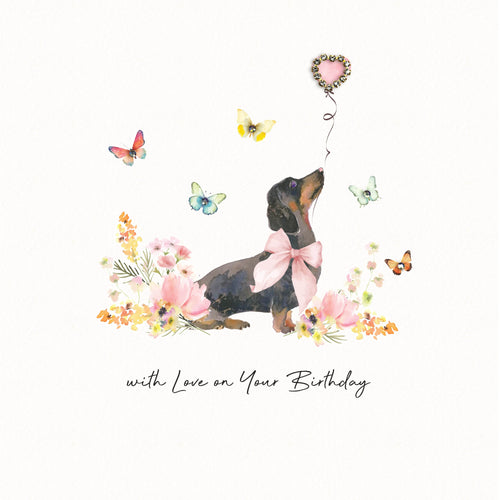 Dachshund Love Birthday Card
