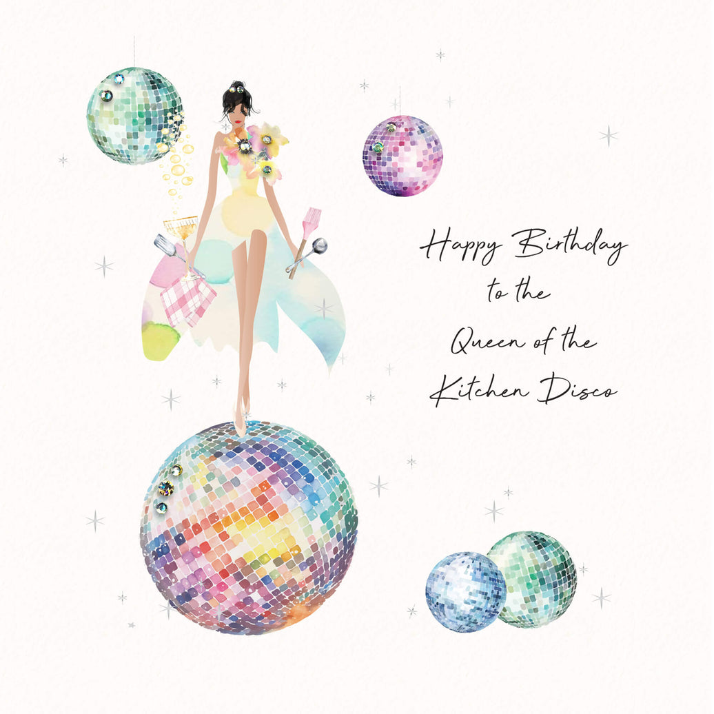 Kitchen Disco Birthday Card