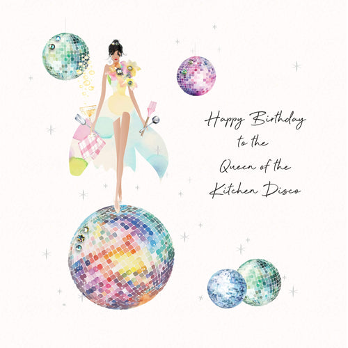 Kitchen Disco Birthday Card