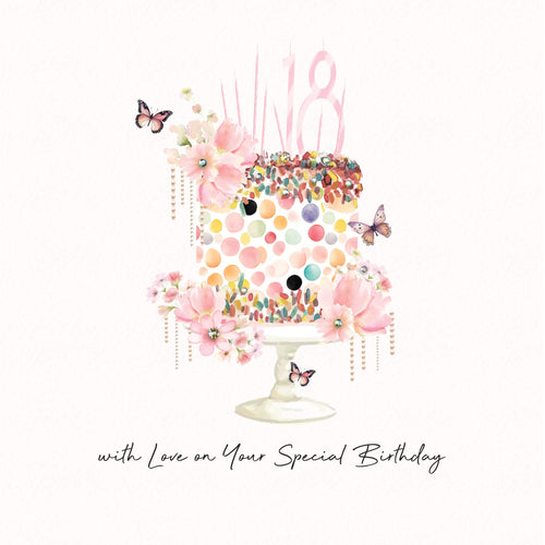 Cake 18th Birthday Card