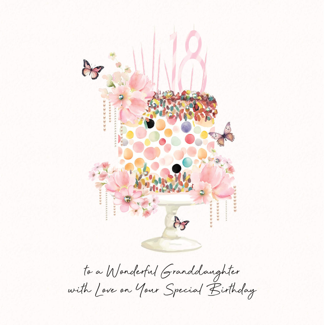 Granddaughter 18th Birthday Card