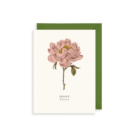 Peony Birthday Card