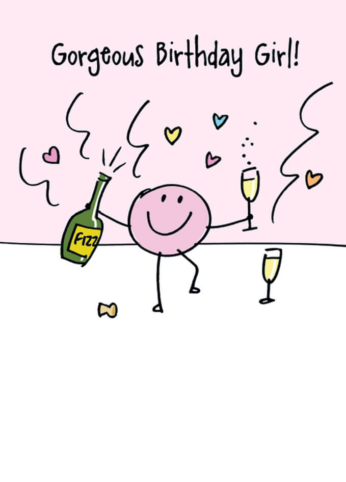 Gorgeous Birthday Girl Birthday Card