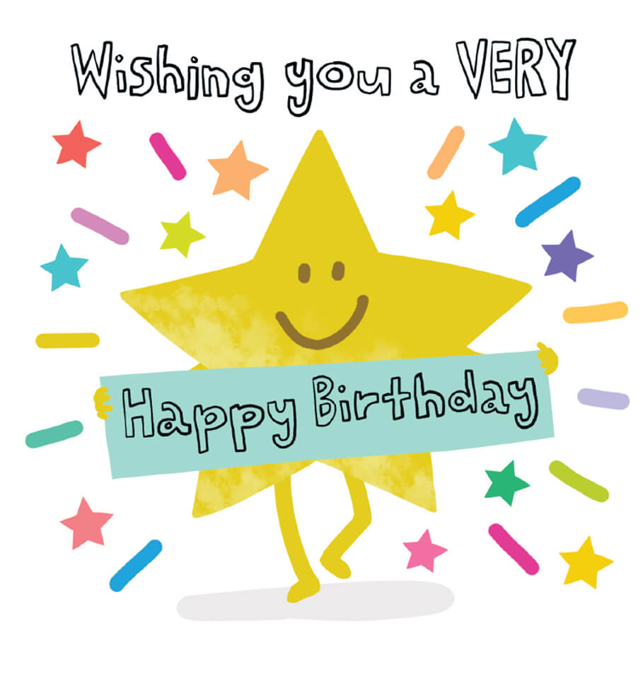 Star Birthday Card